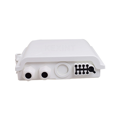 KEXINT KXT-A-8B FTTH Fibre Optique Distribution Box 8 Noyaux Extérieur IP66 Imperméable Blanc