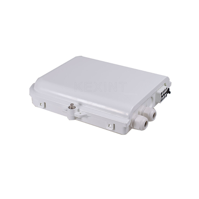 KEXINT KXT-A-8B FTTH Fibre Optique Distribution Box 8 Noyaux Extérieur IP66 Imperméable Blanc