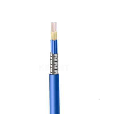 Câble optique blindé de fibre du câble à fibres optiques GJAFKV 48 96 de paquet multinucléaire d'intérieur de noyaux de KEXINT