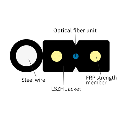 Couleur adaptée aux besoins du client blindée optique du câble d'interface de fibre G652D G657A1 G657A2