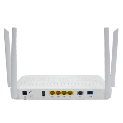 KEXINT FTTR Gigabit Ethernet Smart mini Ontario, 4GE POTS 2.4G 5G WIFI6 XPON ONU