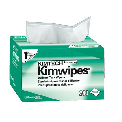 Lingettes de nettoyage à fibres optiques en papier sans poussière Kimwipes 100 % papier de nettoyage en pâte de bois