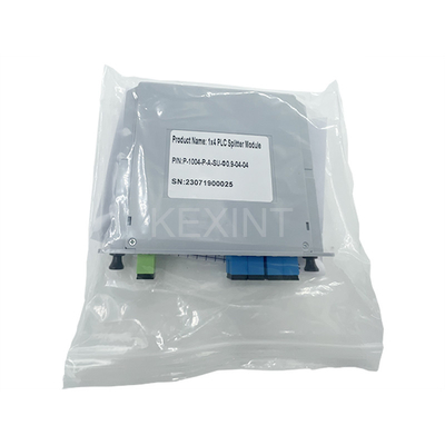 Type de carte KEXINT FTTH LGX diviseurs optiques PLC 1x4 SC UPC G657A1 diviseur optique PLC à fibres
