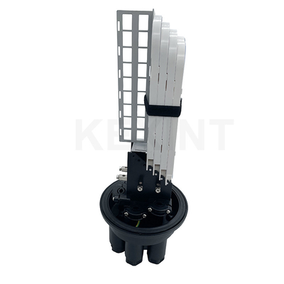 KEXINT 96 Corne avec support d'adaptateur et 4 plateaux d'épissure Fermeture d'épissure de type dôme en fibre optique