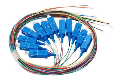 12 tresse optique de la corde de correction de fibre de couleurs G652D G657A1 G657A2 1m 1.5m