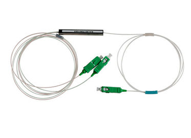 Diviseur optique de PLC de fibre de Sc RPA de SM, 1x2 perte par insertion optique du diviseur 7.2db