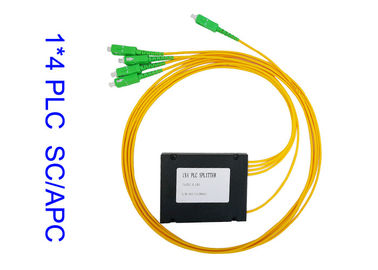 diviseur optique de PLC de la fibre 1x4, diviseur de PLC d'ABS de FTTH 3,0 1260nm à la longueur d'onde 1650nm