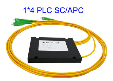 diviseur optique de PLC de la fibre 1x4, diviseur de PLC d'ABS de FTTH 3,0 1260nm à la longueur d'onde 1650nm