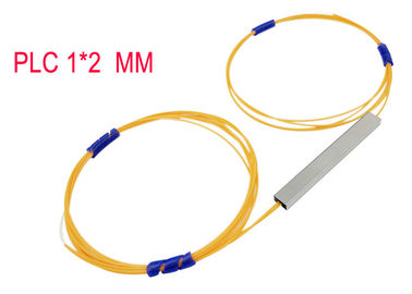Diviseur optique à plusieurs modes de fonctionnement 50/125 de PLC de la fibre 1×2 0,9 Hytrel 850nm orange