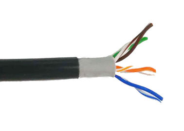 Le câble cuivre imperméable extérieur du PE Cat5e, a protégé la grande vitesse de Lan Cable UTP 24AWG