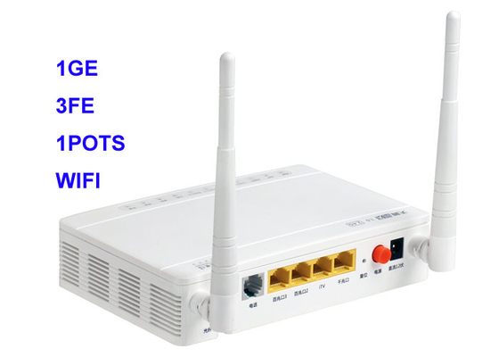 Pots WIFI de Fe 1 du gigabit GEPON ONU 1Ge XPON 3 du réseau Ontario en aval 2,488 GBP