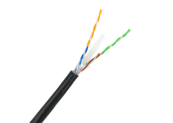 Conducteur 23AWG 4*0.565 à grande vitesse imperméable extérieur de câble Ethernet d'UTP Cat6 de PE