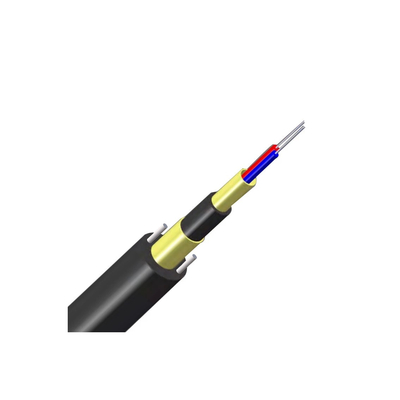 Fil central blindé optique FRP d'Aramid de cable électrique de tube de fibre d'ADSS GYXFTW