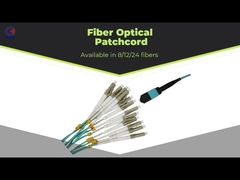 Break Out MTP MPO Cordon de brassage femelle vers 6 DX LC 12 fibre LSZH type B bleu