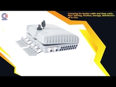 Boîte de distribution de fibre optique à 2 sur 16 à l'extérieur en splicing noir