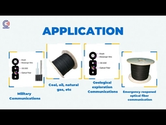 Câble blindé optique de fibre de réseau, câble optique blindé extérieur GJYXCH 2B6 de fibre