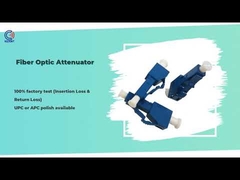 Atténuateur optique variable fixe de fibre de mode unitaire LC UPC 3 télécom CATV de 25 DB