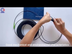 Câble blindé extérieur optique de la fibre G657B3 TPU GJFJU-1C appliqué au Mexique Telecom