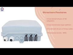 KEXINT 24 noyau ODN FTTH IP65 avec cordon de raccordement tresse boîte de distribution à fibres optiques boîte à bornes