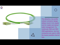 Corde de brassage Uniboot optique multimode OM5 LC duplex 3M de KEXINT