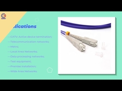 KEXINT personnalisable MM OM2 couleur pourpre 50/125 2.0mm 3m LSZH SC-LC cordon de raccordement à fibres optiques duplex