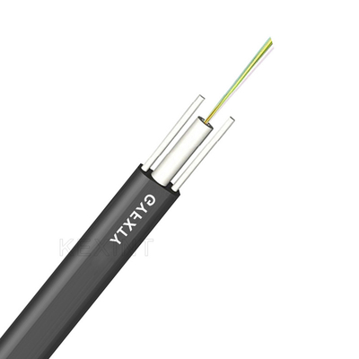 Câble à fibres optiques de KEXINT GYFXTY FTTH 2 - Type extérieur de poutre centrale de 24 fibres