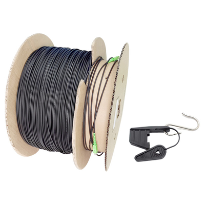 Câble à fibre simplex KEXINT GJFJU-1C SM SC/APC TPU Mini introduire un câble optique moyen pur