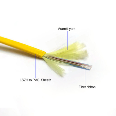 KEXINT GJDFBH Câble à fibre optique à ruban plat intérieur 2-12 noyaux SM MM