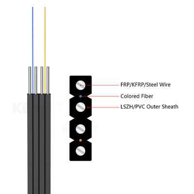 Câble de dérivation optique à fibre optique KEXINT FTTH Câble papillon parallèle symétrique GJSPXH