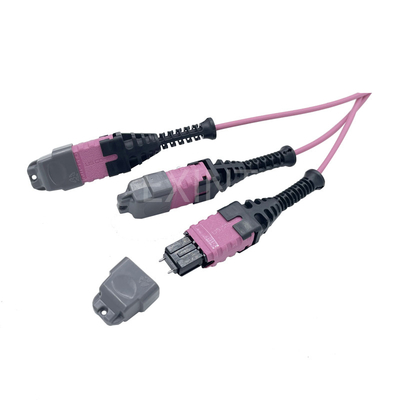 KEXINT FTTH MPO LC Uniboot OM4 fibre optique corde de brassage catégorie B 3*12 36 noyaux multimode