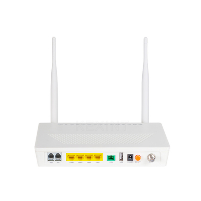 Blanc du routeur 4GE 3FE CATV WIFI de réseau de KEXINT FTTH GEPON ONU FTTH FTTB FTTX
