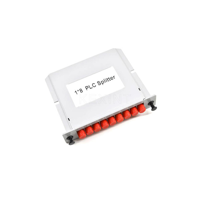 Le bas blanc de couleur de Kexint 1x2 1x4 1x8 1x16 1x32 dans le type optique passif d'insertion de cassette de Ftth de diviseur de PLC de fibre de Fc de perte