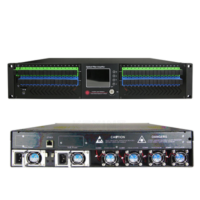 Solution CATV 12 de WDM GPON de la puissance élevée 1550nm 2U PON de KEXINT 24 36 ports