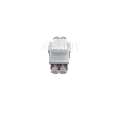 KEXINT Fibre Optique Adaptateur LC Duplex Multimode OM4 Fibre Optique Keystone Coupleur