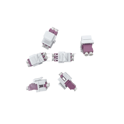 KEXINT Fibre Optique Adaptateur LC Duplex Multimode OM4 Fibre Optique Keystone Coupleur