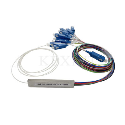 0.9mm Diamètre 1x12 Splitter Fibre optique 1m de longueur