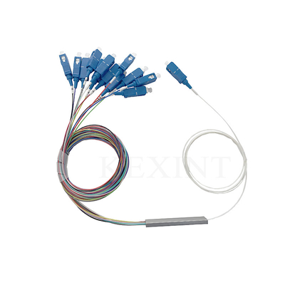 0.9mm Diamètre 1x12 Splitter Fibre optique 1m de longueur