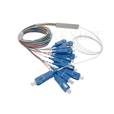 0.9mm Diamètre 1x12 Splitter Fibre optique 1m de longueur