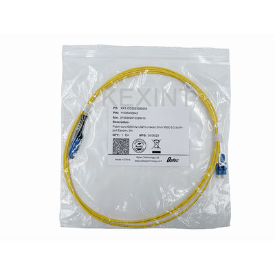 KEXINT 2M MDC UPC à LC UPC Uniboot Duplex OS2 mode unique LSZH (OFNR) câble de patch en fibre optique de 2,0 mm