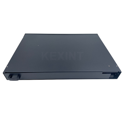 KEXINT 24 ports 1 U Rack cadre de distribution optique en forme de ventilateur Panneau de patch en fibre optique