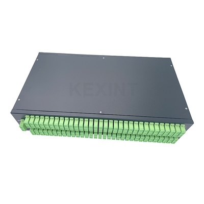 KEXINT 2 PCS 1X 64 SC APC Fibre optique PLC Splitter 2U ODF 19 pouces Panneau de patch à fibre optique