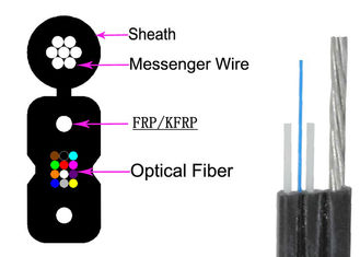 3.0×6.2 Câble blindé à fibre optique 4 noyaux anti torsion GJYXCHN 4B6 G657A1