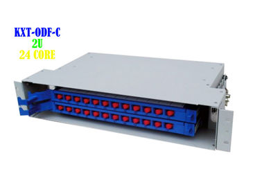 Le tableau de connexions gauche d'Ethernet du Cabinet 48 Rj45 à Rj45 a laminé à froid la plaque d'acier