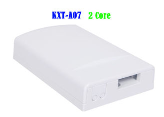 Noyau SC APC 120*80*25 mm de la boîte 2 d'arrêt de câble à fibre optique de ports du réseau 4