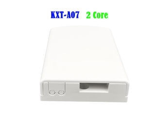 Noyau SC APC 120*80*25 mm de la boîte 2 d'arrêt de câble à fibre optique de ports du réseau 4