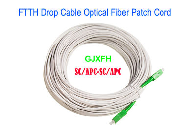 Corde de correction de câble optique de fibre de matériel de gaine de LSZH avec le connecteur SC/APC SC/UPC 50M