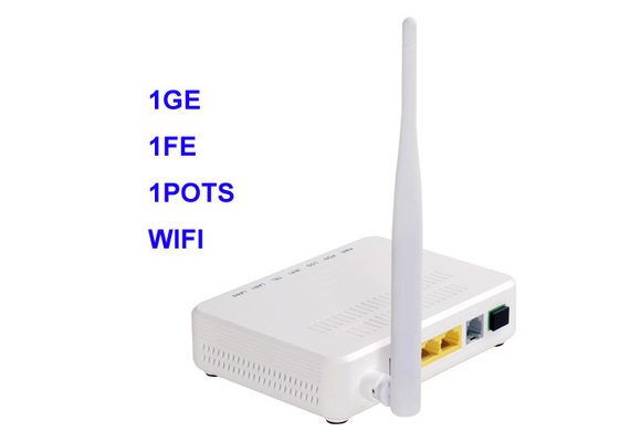 Pots WIFI 802.11b/G/N XPON de Fe 1 du dispositif GEPON 1Ge 1 du gigabit ONU du réseau Ontario de fibre