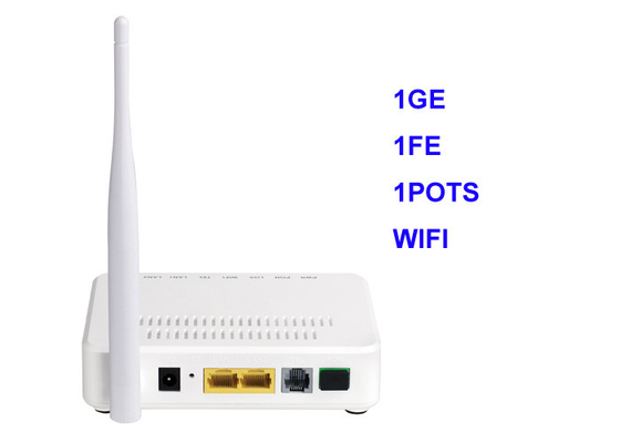 Pots WIFI 802.11b/G/N XPON de Fe 1 du dispositif GEPON 1Ge 1 du gigabit ONU du réseau Ontario de fibre