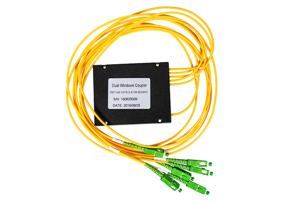 Séparateur 1310 1550 50/50 SC/APC de fibre de télécom de télévision en circuit fermé de FBT 1×5 Opticl WDM