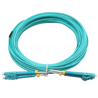 Câble optique FTTH de correction de fibre d'OM3 LC UPC LSZH à plusieurs modes de fonctionnement